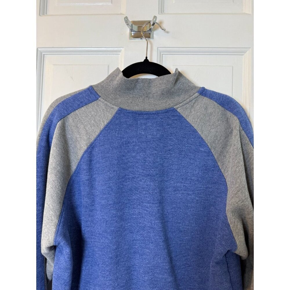 New York Knicks Mens Med 47 Brand Blue Gray Full Zip Track Jacket NBA Logo - Picture 8 of 13